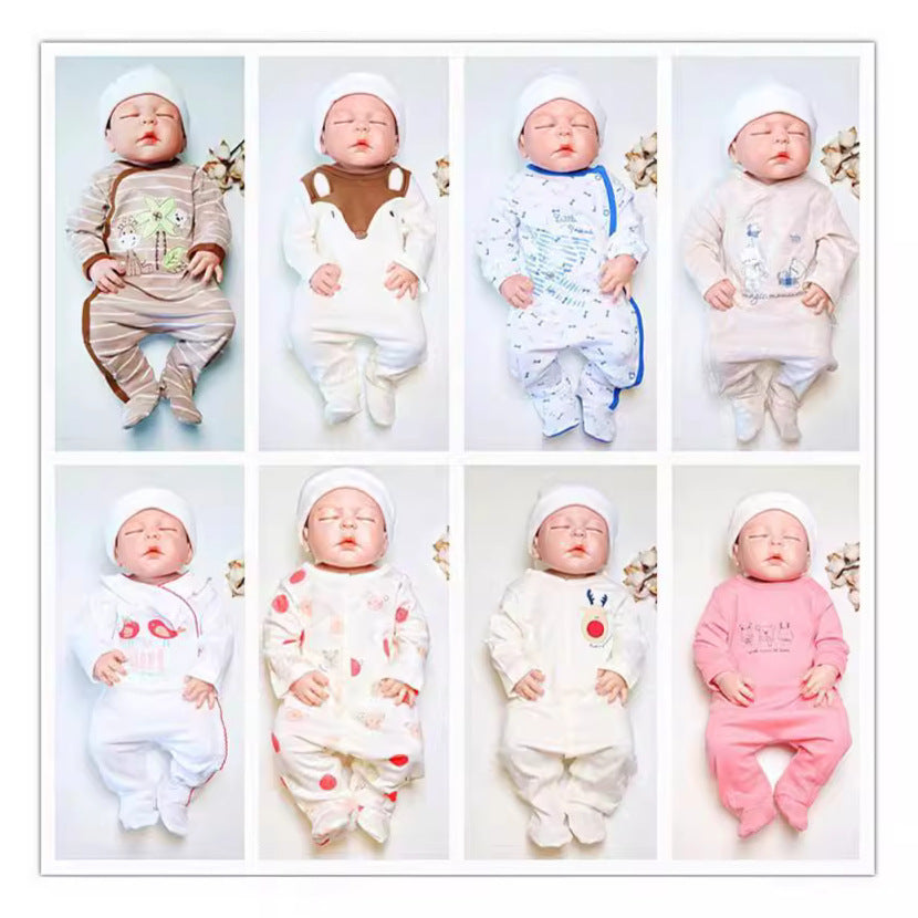 Autumn baby clothes, cartoon baby romper, long-sleeved casual baby jumpsuit, cross-border manufacturers