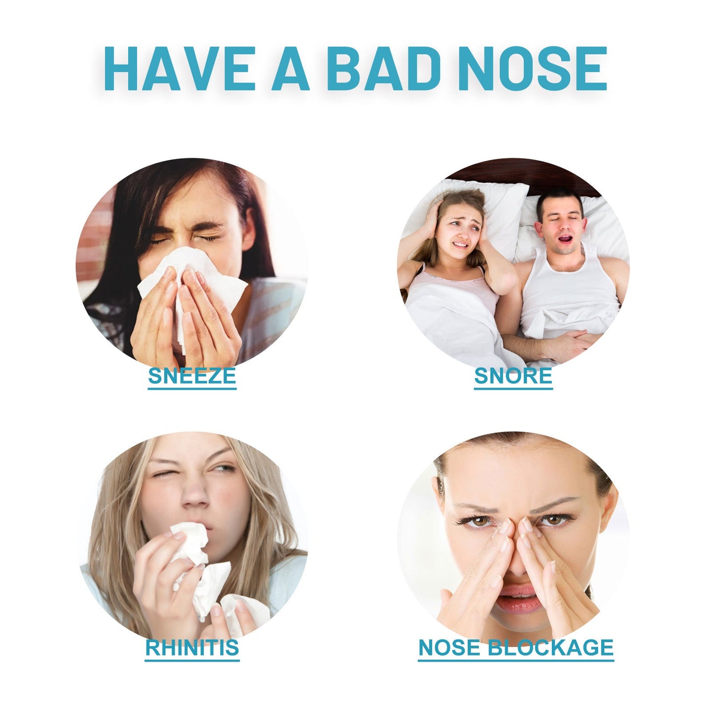 EOHOE nasal nasal cleaner relieves nasal discomfort, nasal congestion, sneezing, nasal cleaning care, snoring and nasal clearing 