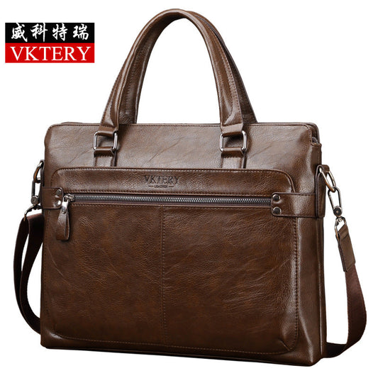 Wicoteri men's bag briefcase handbag new style shoulder messenger bag computer bag 