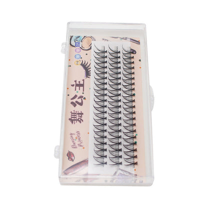 Dingsen false eyelashes V-shaped eyelashes magnolia eyelashes single cluster natural self-grafted eyelashes segmented eyelashes