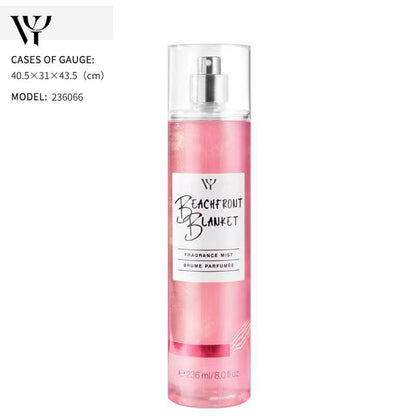 Cross-border Victoria Flower Season Women's Perfume Body Spray Pearlescent Glitter Long-lasting Fragrance Floral and Fruity Fragrance Mixed with Sandalwood