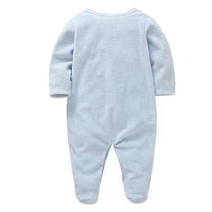 Amazon newborn clothes 3-piece set spring and autumn new arrival boy long-sleeved suit 0-1 year old baby jumpsuit cross-border