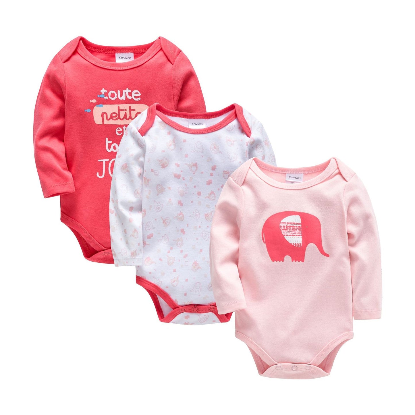 Newborn baby clothes 3-piece set Amazon long-sleeved European and American baby clothes for boys 0-2 years old baby pajamas cross-border