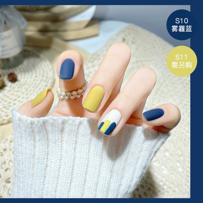 2023 new nail polish spring and summer color water-based matte nail polish cannot be peeled off and dried naturally, suitable for pregnant women