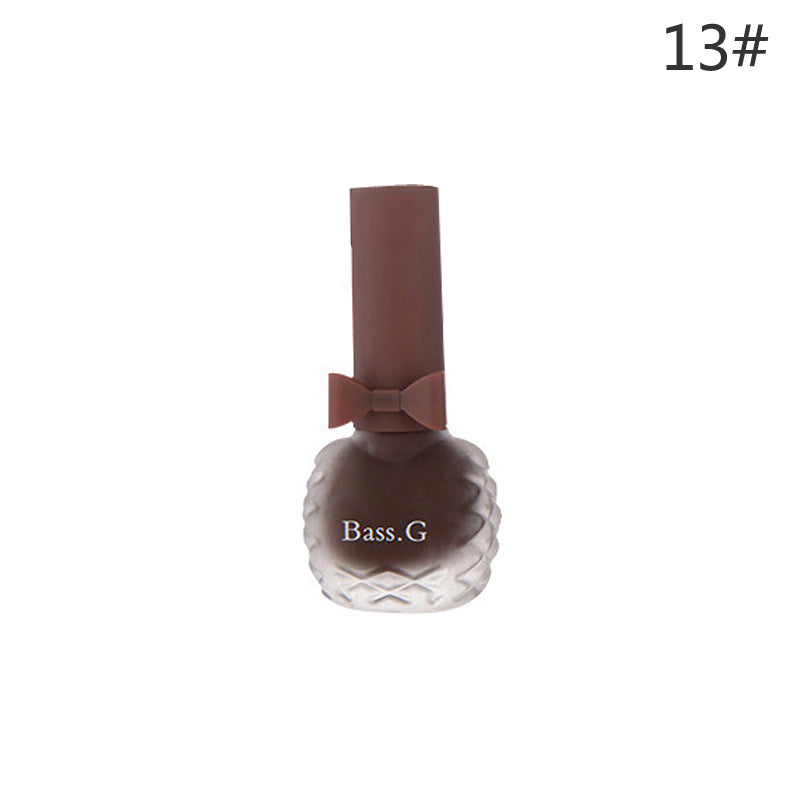 Dongbei Shijie matte matte seven-day non-peelable water-based nail polish waterproof plum color student whitening nail polish