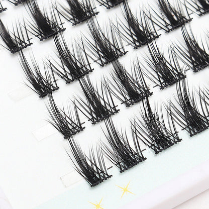 Dingsen cross-border supply 5 rows of white moonlight false eyelashes segmented COS little devil self-grafted eyelashes