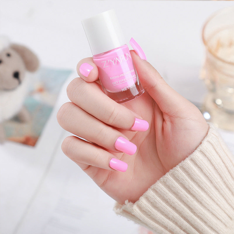 ZYAFUN No-bake water-based peelable nail polish No-bake quick-drying long-lasting no-fading odorless peel-off micro-glue nail polish 