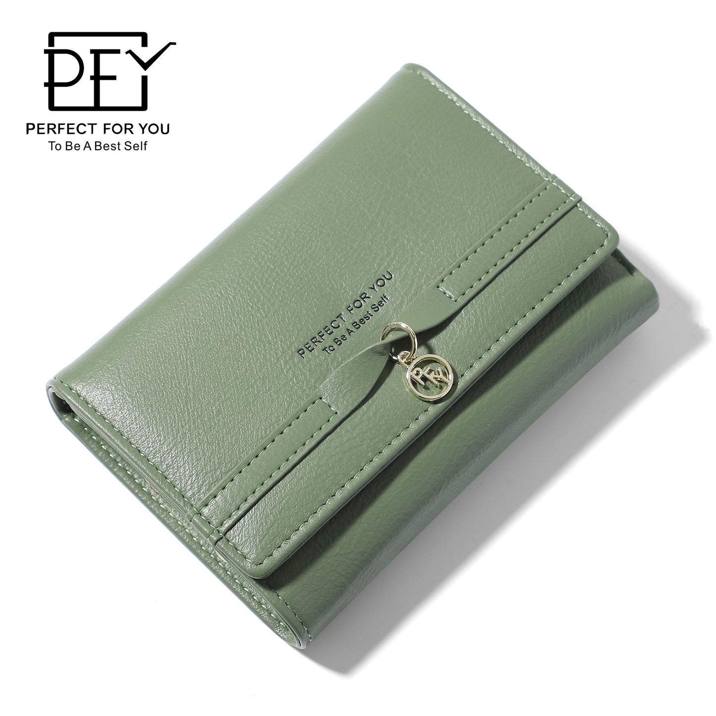 Simple and fashionable small fresh student three-fold niche wallet Japanese and Korean ladies' wallet with multiple card slots short wallet for women 