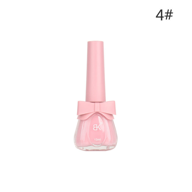 Water-based nail polish no baking quick drying tearable set nude transparent odorless long-lasting peelable cross-border nail polish