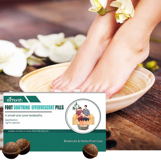 Ximonth foot effervescent pills relieve physical fatigue and discomfort, dispel cold and dampness, foot effervescent pills 