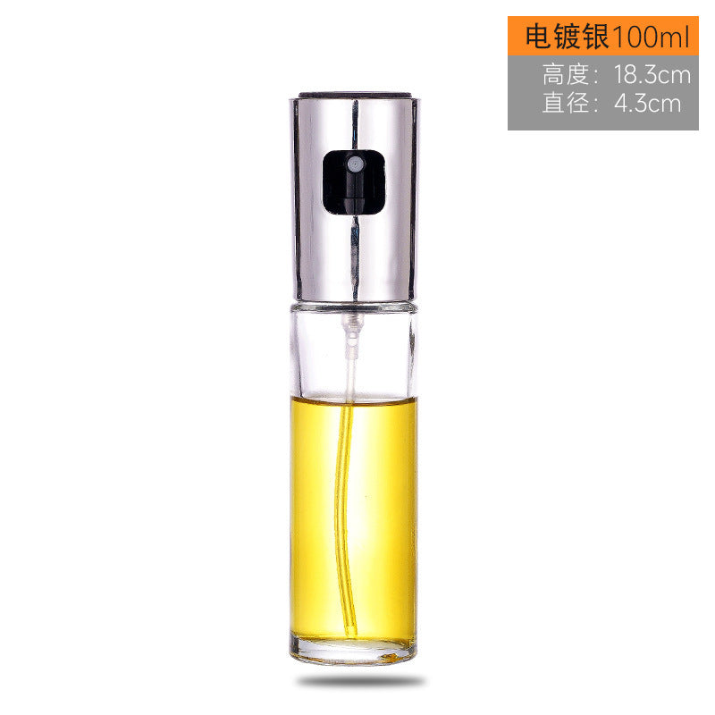 AliExpress cross-border hot product supply push-type atomizing oil spray bottle olive oil bottle kitchen household barbecue oil spray pot