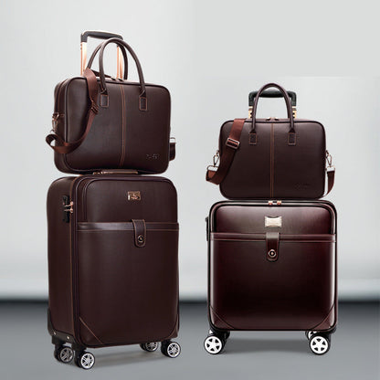 Corporate gift Paul leather suitcase mother box with handbag trolley case men's suitcase business travel case men 