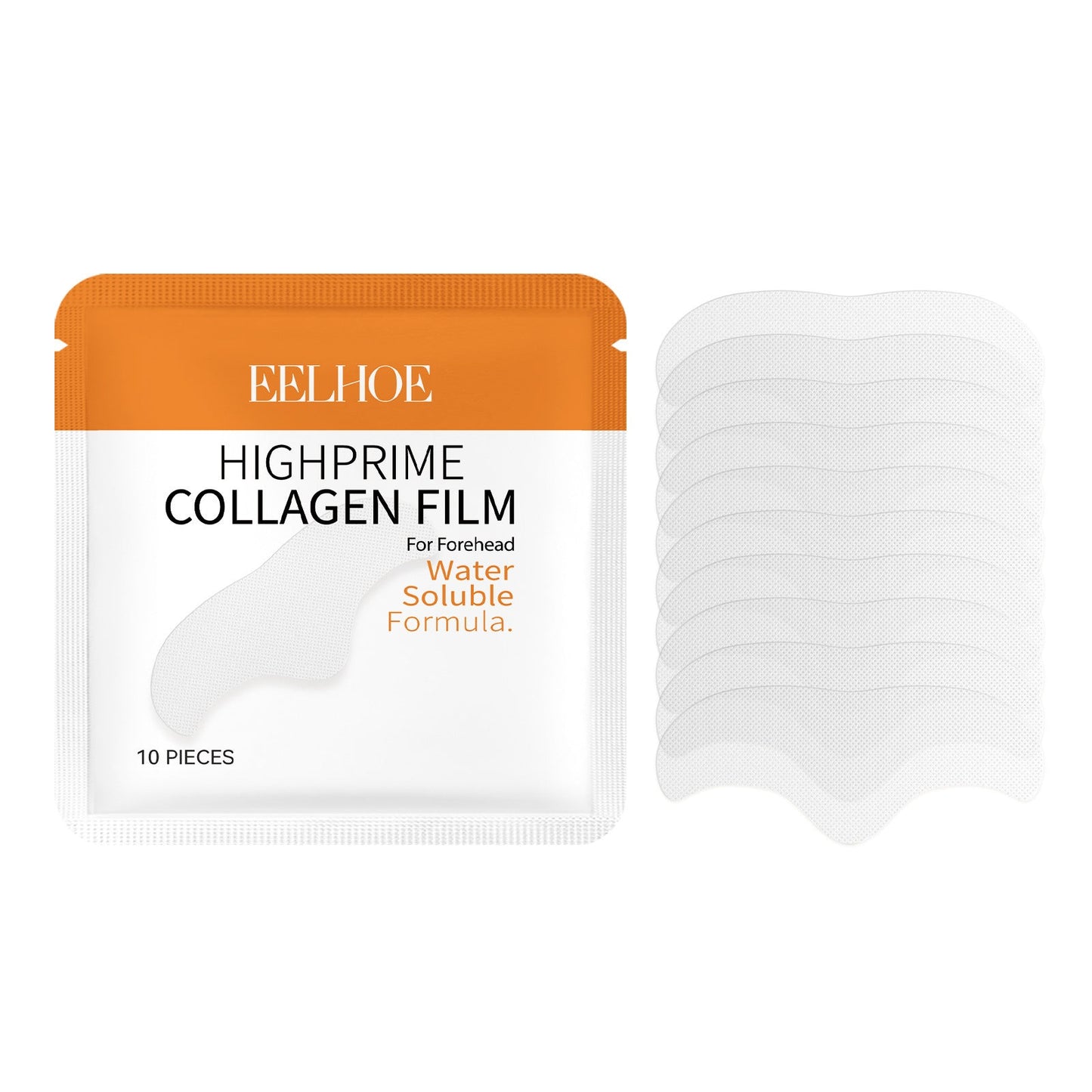 EELHOE collagen water-soluble patch reduces forehead wrinkles, nasolabial folds, anti-aging, moisturizing and firming the skin 