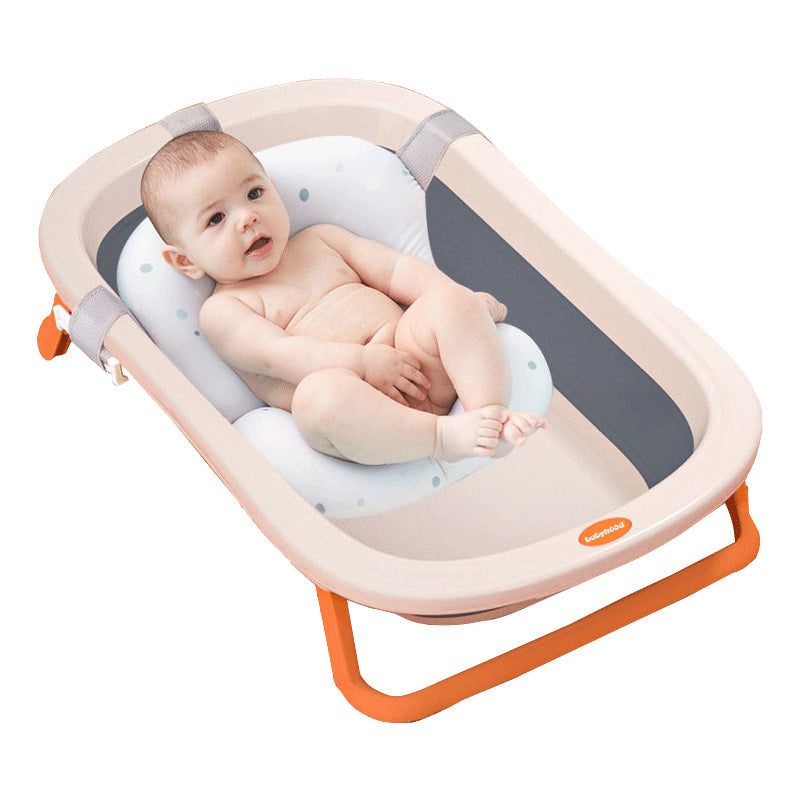 Baby foldable bathtub baby bathtub sitting and lying dual-purpose large newborn children home bath tub bathtub