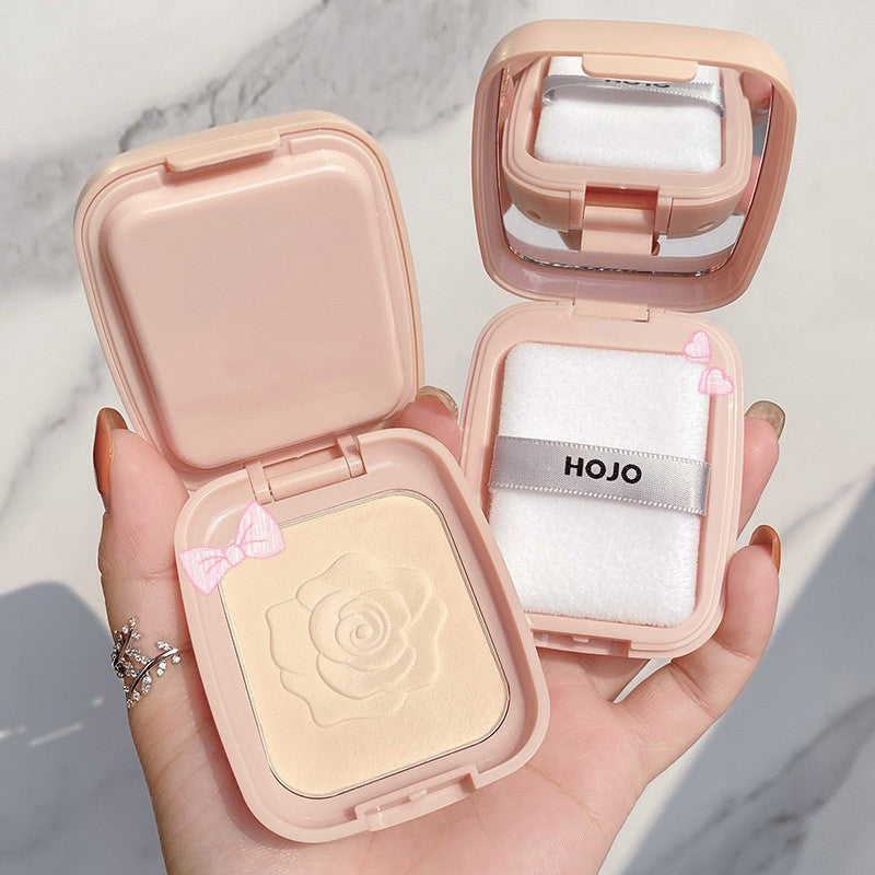 HOJO Camellia Tulle Honey Powder Light Wholesale Thin Fit Matte Invisible Pore Oil Setting Foundation 