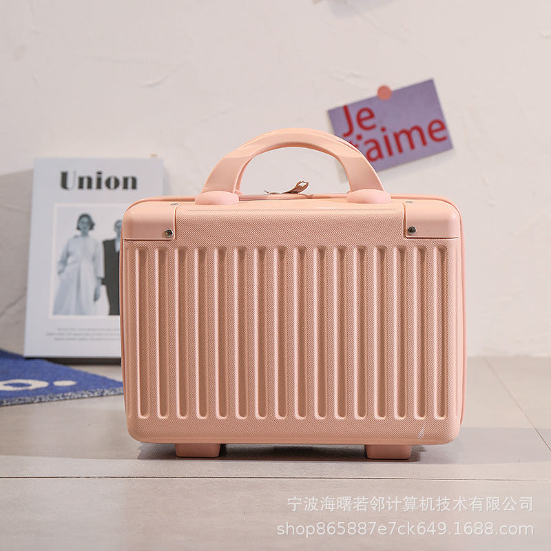 14 inch luggage cosmetic bag suitcase female bridesmaid gift small lightweight travel document mini storage box 