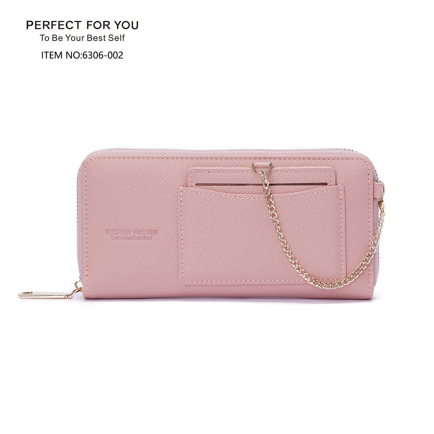 perfect for you long wallet women's zipper large capacity PU fashion clutch bag accordion bag wallet 