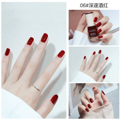 New oily nail polish, non-peelable, no-bake, long-lasting, no odor, natural and quick-drying, cross-border nail polish wholesale