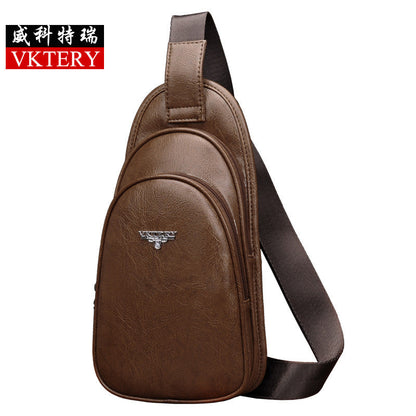 New men's couple chest bag shoulder bag leisure cycling bag waist bag men's messenger bag small bag 