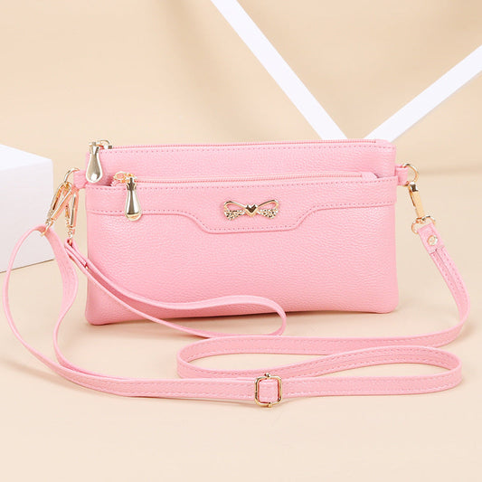 Fashion small bag for women 2024 new Korean style messenger bag versatile simple ladies shoulder bag mobile phone bag clutch bag 