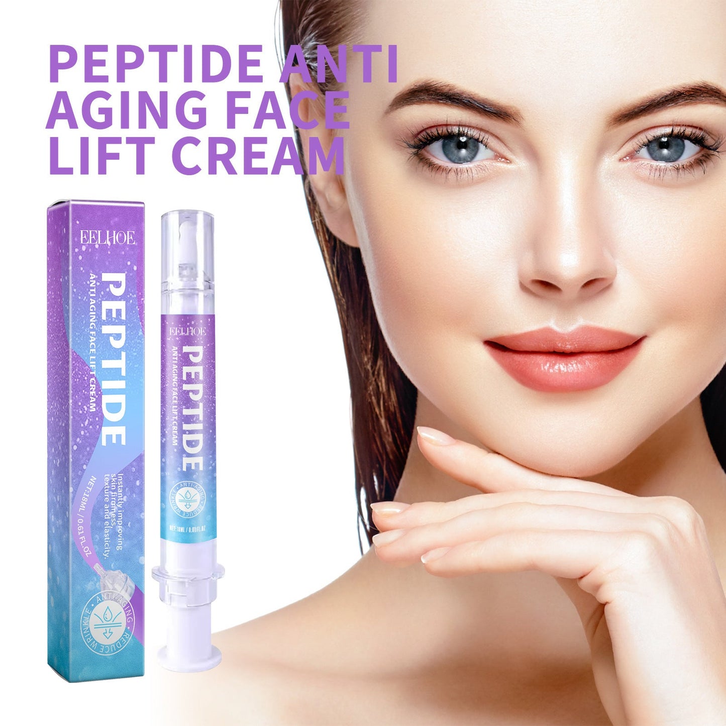 EELHOE polypeptide facial lifting cream moisturizing and hydrating to reduce fine lines and fine pores facial care cream 