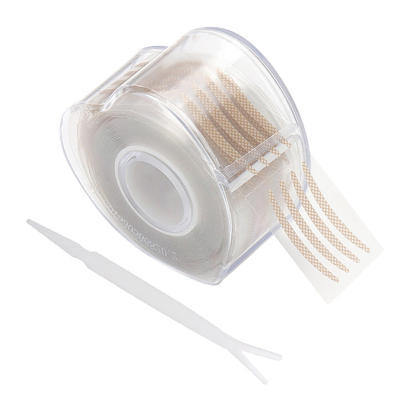 Wholesale double eyelid tape roll mesh round heart-shaped breathable invisible double eyelid tape 600 stickers per roll