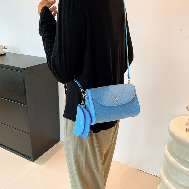 Retro fashion casual small square bag new style bag for women 2024 simple commuting versatile one-shoulder high-end underarm bag 