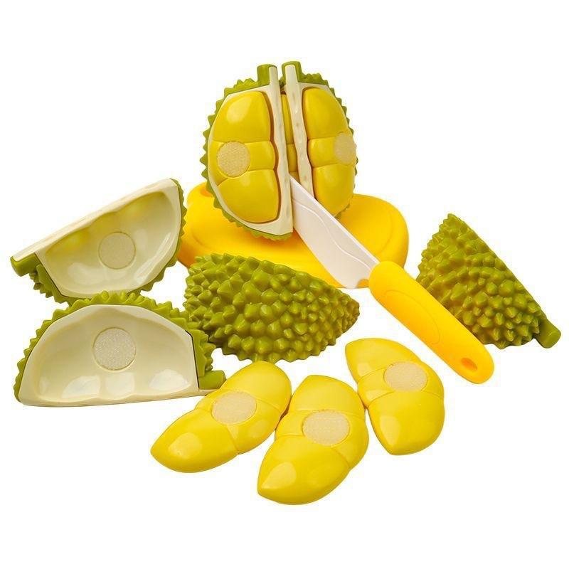 Durian cutting toys children's simulation fruit cutting house toys decompression whole bowl toy cutting durian