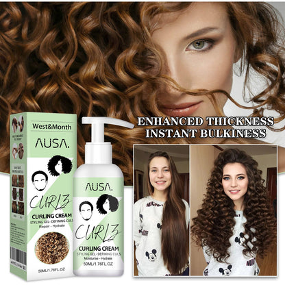 West&amp;Month elastin hair care curling hair styling fluffy elastic strong hair smoothing frizz hair care 