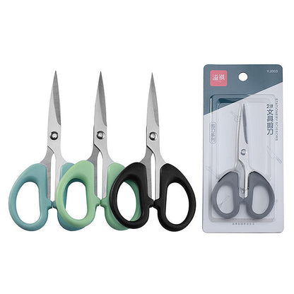 2 yuan store supply card small scissors No. 2 stainless steel household scissors stationery office student scissors handmade scissors