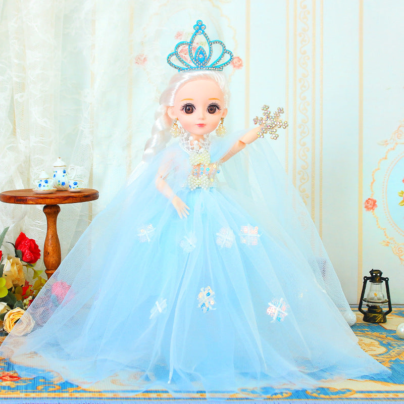 តុក្កតា Snow White Princess Elsa Music Doll Yad Barbie Doll Girls Birthday Children's Doll 28cm ថ្មី