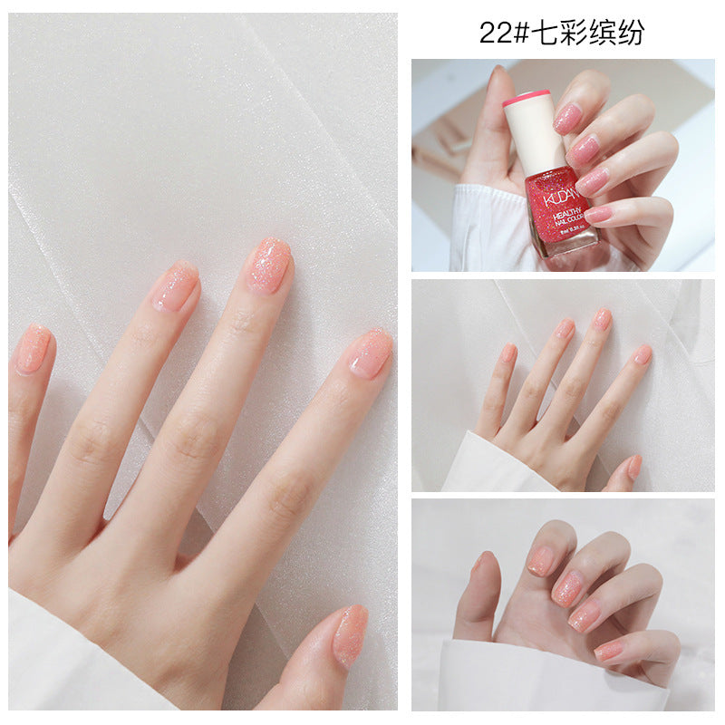 New oily nail polish, non-peelable, no-bake, long-lasting, no odor, natural and quick-drying, cross-border nail polish wholesale