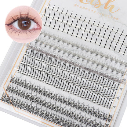 Dingsen false eyelashes factory cross-border large capacity mixed set grafted eyelashes segmented fishtail fairy A hair