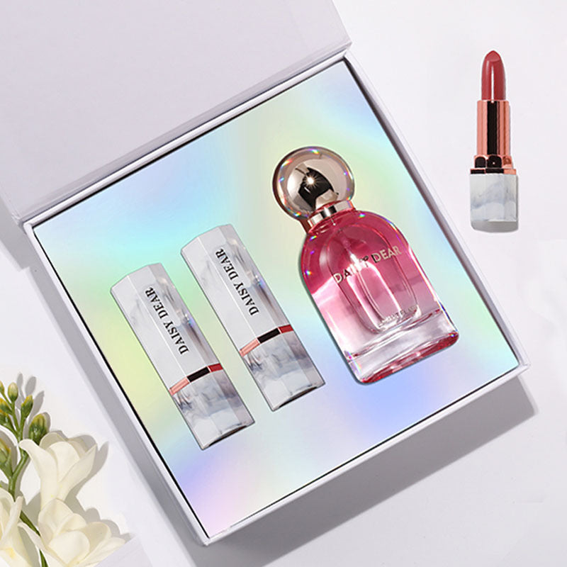 Xiaocheng Yixiang new perfume gift box lasting light fragrance Douyin hot niche lipstick set gift wholesale