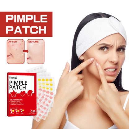 Hoygi facial color acne patch deep moisturizing reduce acne acne repair skin barrier cute pattern 