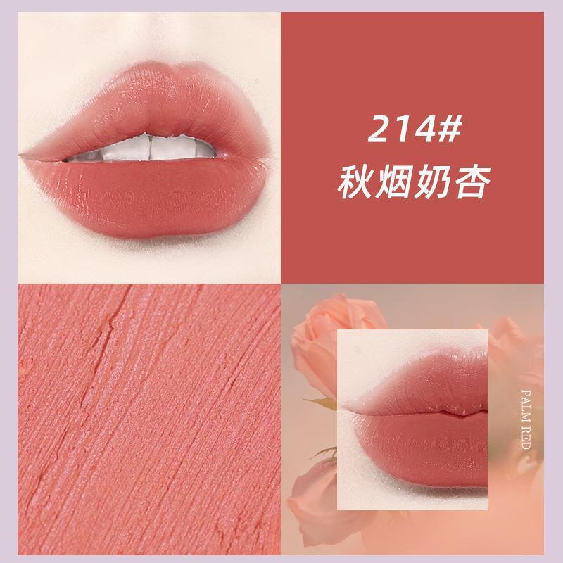 NOVO cute mist lip glaze matte matte waterproof non-fading non-stick cup និស្សិតស្រី តម្លៃសមរម្យ គុណភាពខ្ពស់ ស្បែកស 