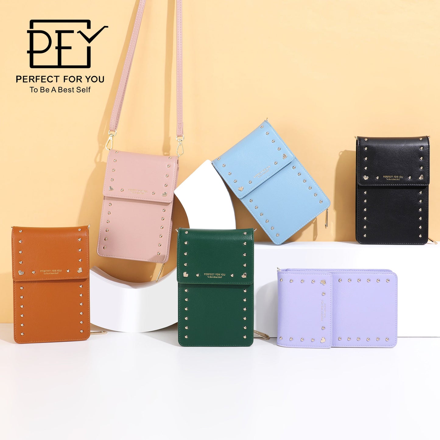 2024 new mobile phone bag Korean women's bag simple and versatile large capacity vertical one-shoulder crossbody mini bag 