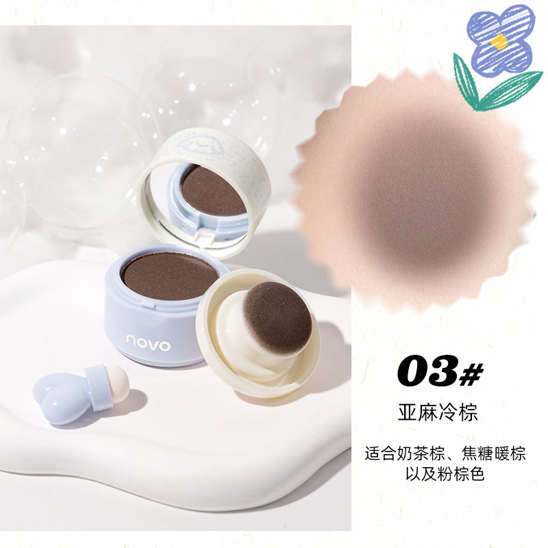 NOVO misty hairline powder waterproof and sweat-proof contour powder shadow modification filling forehead hairline eyebrow powder 