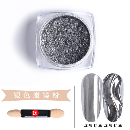 Manicure Magic Mirror Powder Manicure Magic Mirror Powder ម្សៅ មានពណ៍ភ្លឺភ្លែត  ម្សៅភ្លឺច្បាស់ ល្អឥតខ្ចោះ