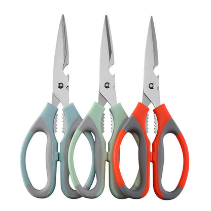 Stall products stainless steel household kitchen scissors chicken bone scissors barbecue strong scissors barbecue multifunctional food scissors