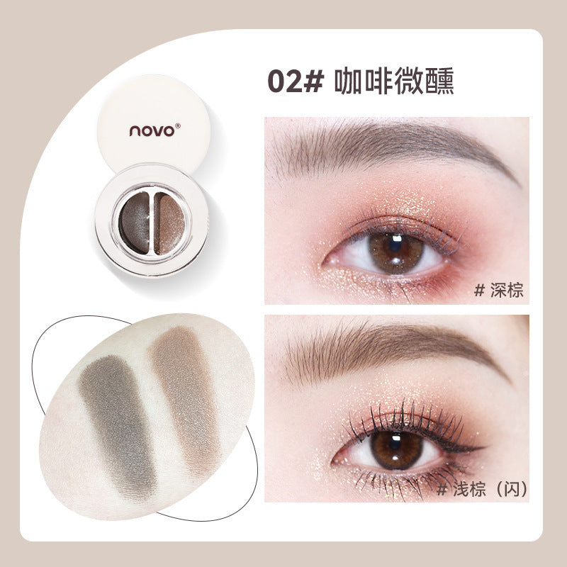 Domestic NOVO eyebrow dyeing cream three-dimensional natural waterproof and sweat-proof long-lasting non-fading non-fading eyebrow dyeing cream for female students 