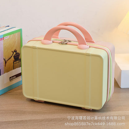 14 inch cosmetic bag personalized fashion mini travel case small ladies suitcase light short distance travel bag wholesale 