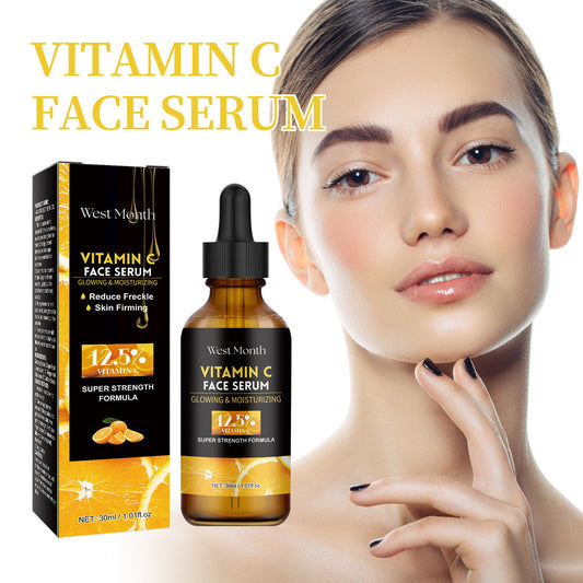 West&amp;Month Vitamin C Facial Essence បំបាត់ស្នាម បង្រួមរន្ធញើស ផ្តល់សំណើម និងប្រឆាំងភាពចាស់ 