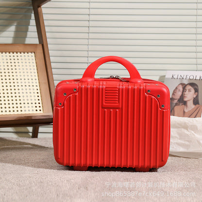 Korean version 14 inch suitcase ladies suitcase travel bag souvenir cosmetic box small travel storage box wholesale 