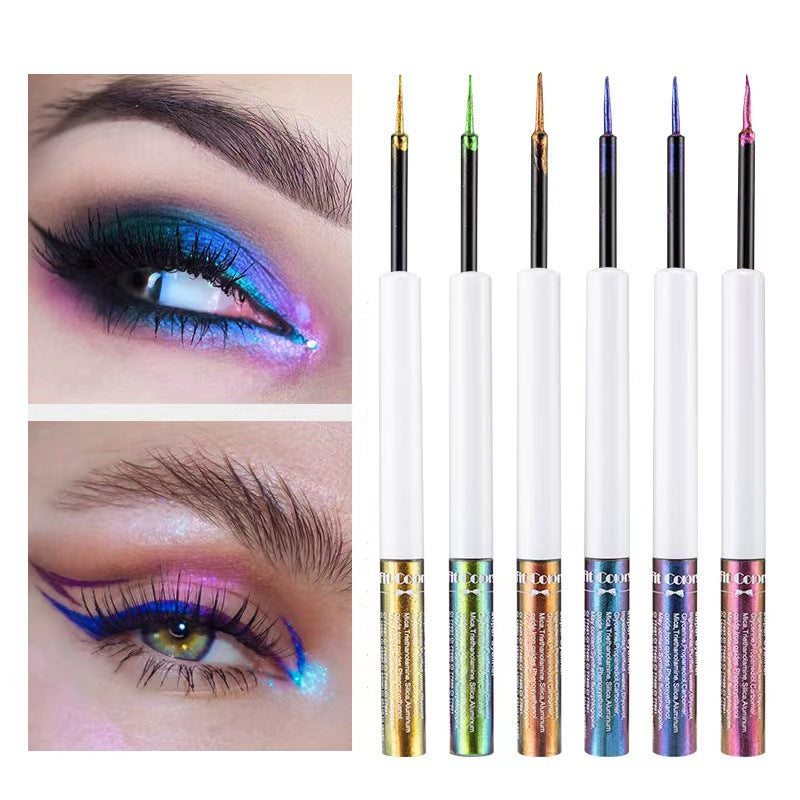 Fit Colors Optical Chameleon Eyeliner Light-changing Color Stage Makeup Slim Pearlescent Eyeliner Cross-border