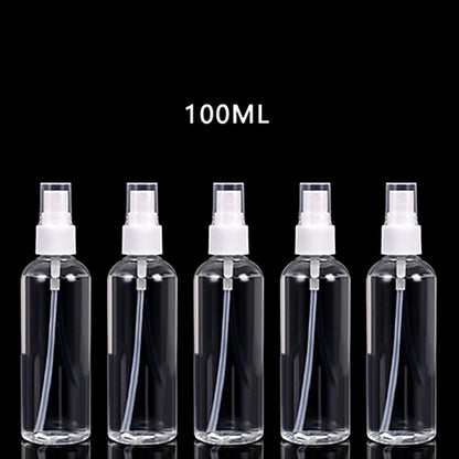 Manufacturers directly supply 100ml portable transparent spray bottle portable makeup spray disinfectant water plastic small spray