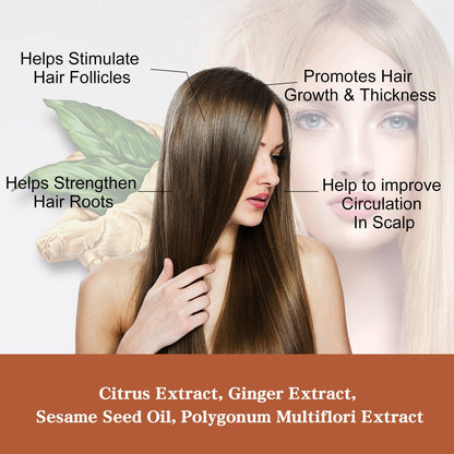 EELHOE thick hair shampoo thick hair anti-hair loss dry frizzy smooth hair shampoo 