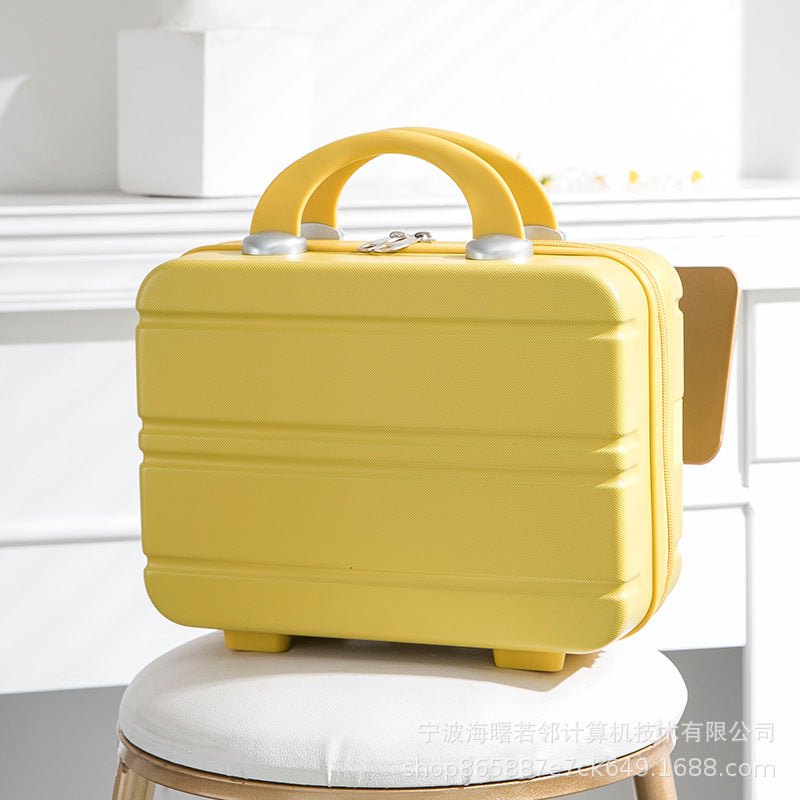 2024 new mother and child box large capacity cosmetic box female small travel suitcase storage bag 14 inch mini suitcase 