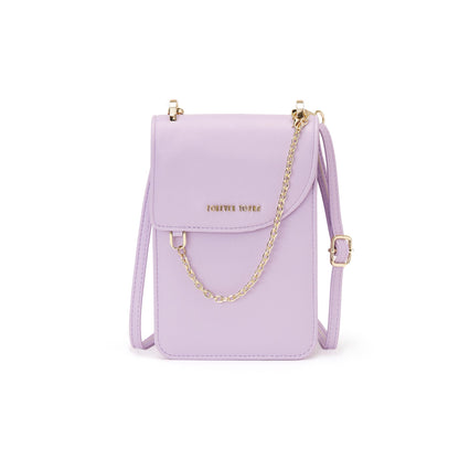 forever young cross-border mobile phone bag female long Korean version simple large capacity PU crossbody shoulder bag wholesale 