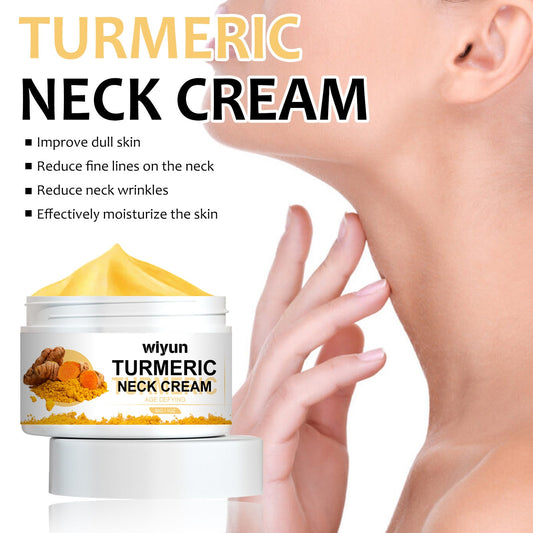 Wiyun Turmeric Neck Firming Cream Lightens Neck Lines Firms and Brightens Skin Moisturizes and Anti-wrinkle Swan Neck Cream 